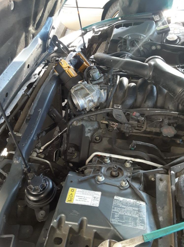 Charging system work under a Tulsa hood